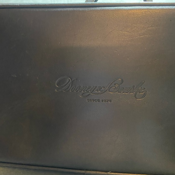 Dooney and Bourke Double Tassel Croc Shoulder Bag approximately 14” x 11” x 5” - Picture 9 of 17